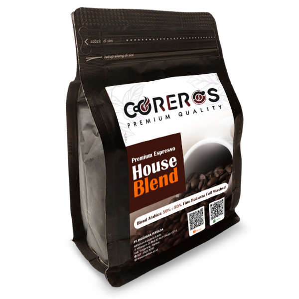House Blend Arabica 50% : 50% Fine Robusta 100gr